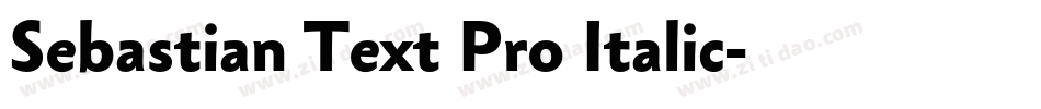 Sebastian Text Pro Italic字体转换